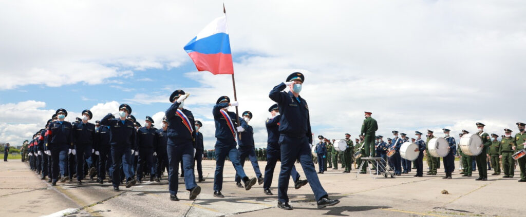 Репетиция Парада Победы в Новосибирске, 16 июня 2020