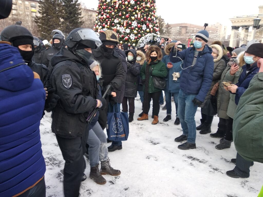 задержание, ОМОН, митинг 23 января