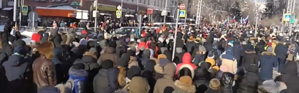 Протест в Новосибирске 31 января 5