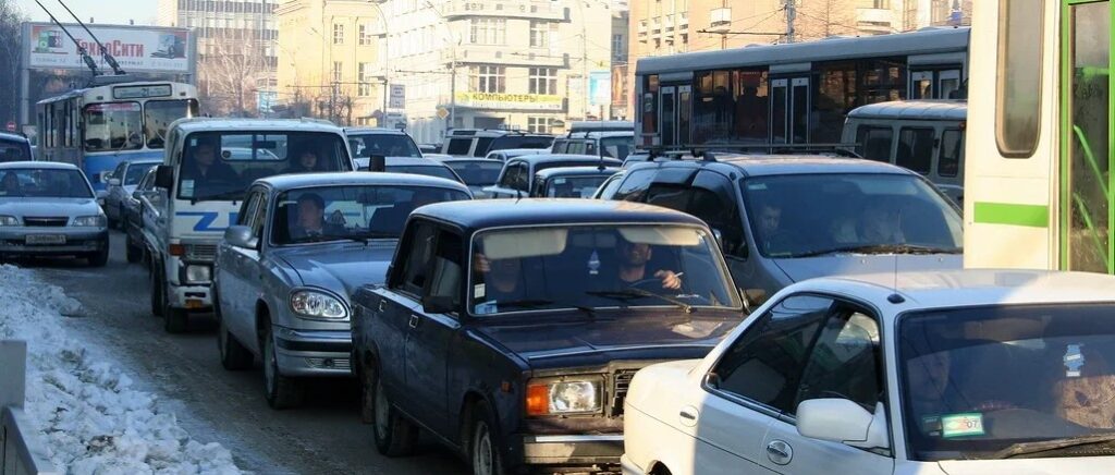 пробка в Новосибирске