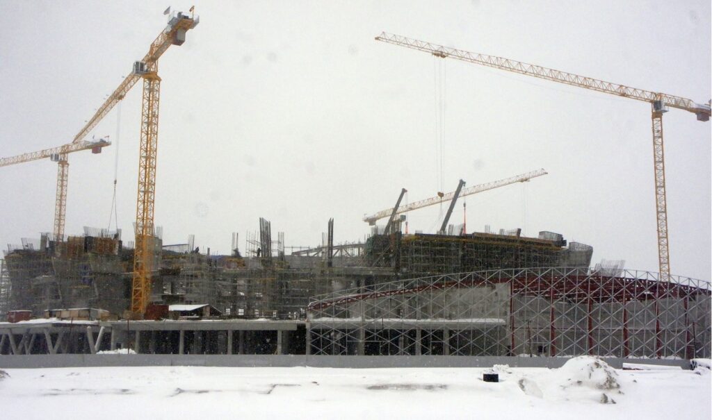Строящийся ЛДС в Новосибирске сдача 2022 год