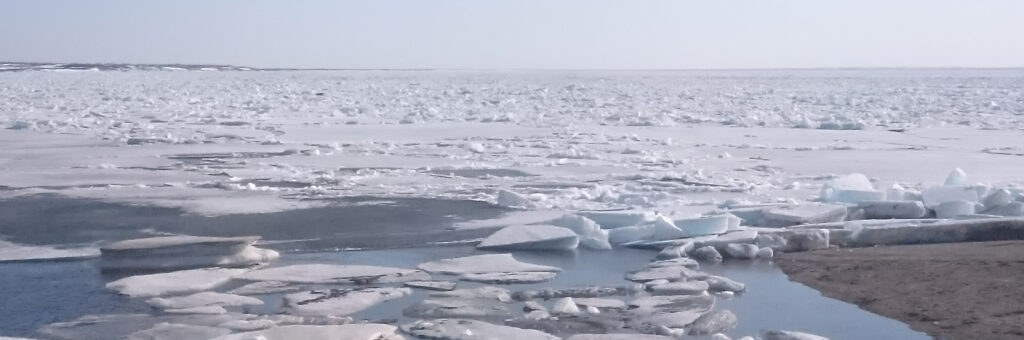 лед, водоем, река