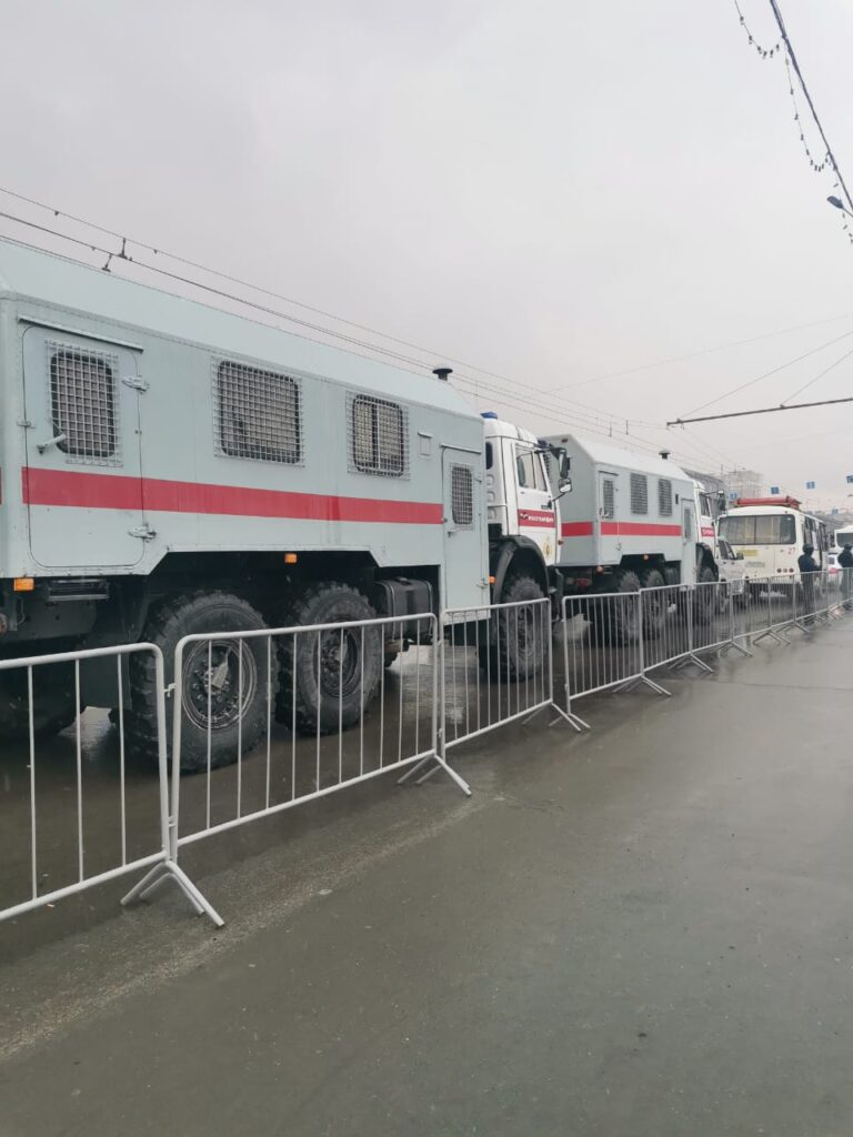 Незаконная акция в Новосибирске 21 апреля