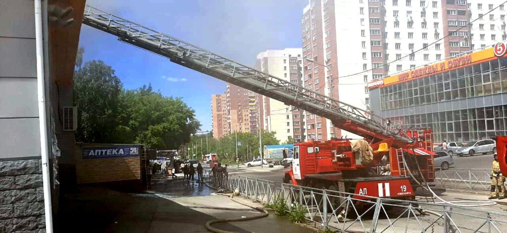 пожар, магазин