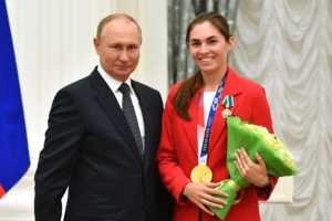 Владимир Путин и София Позднякова