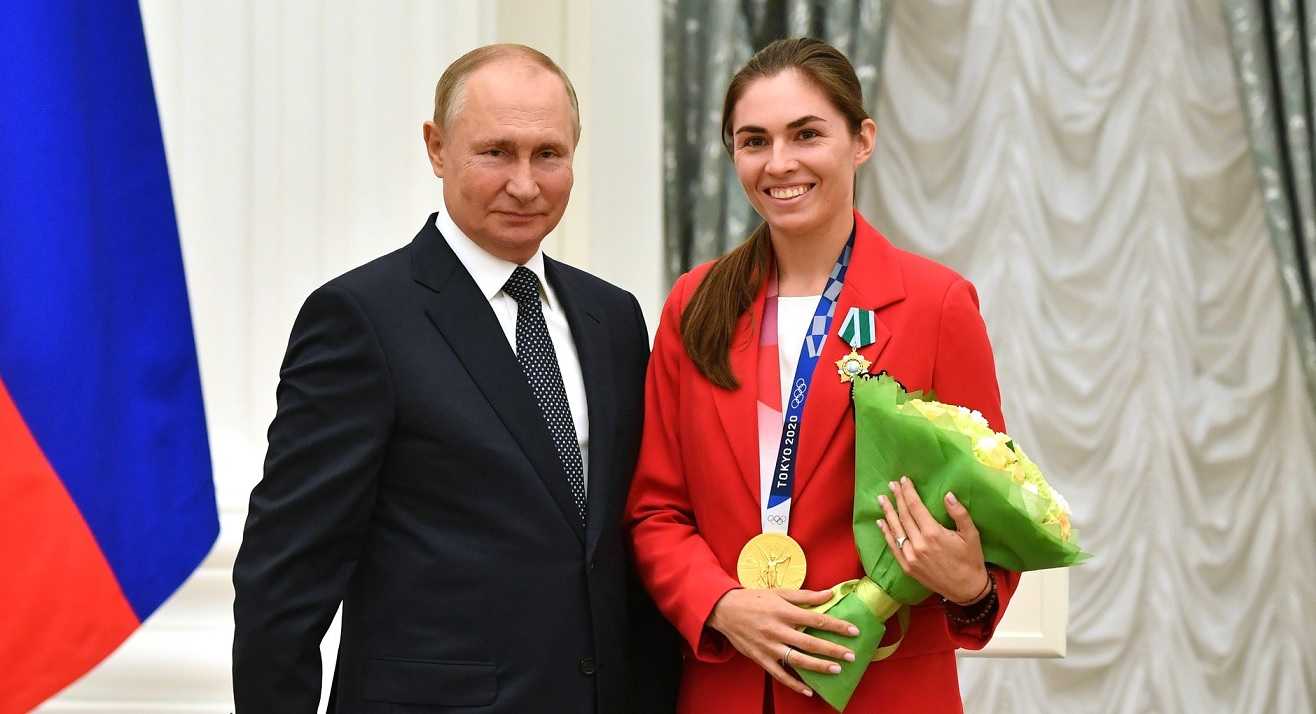 Владимир Путин и София Позднякова