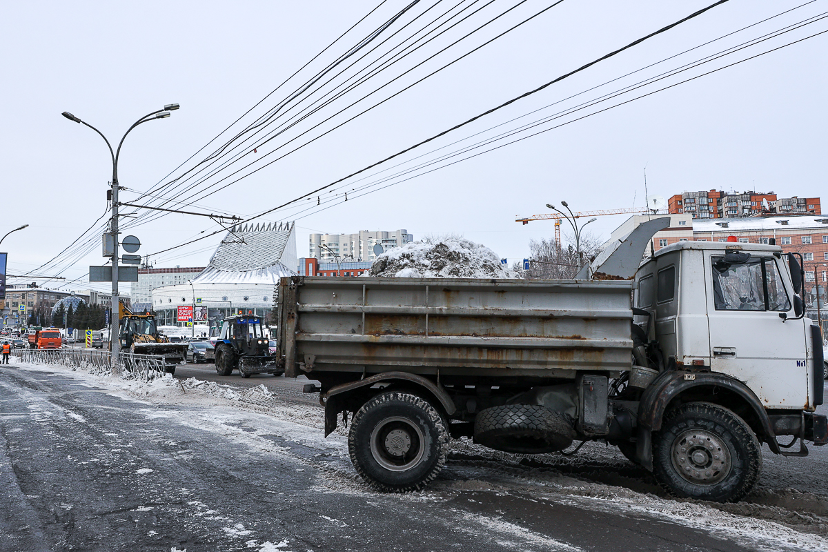 снег, уборка снега, техника