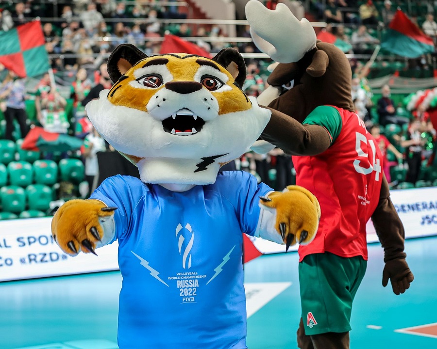 волейбольные маскоты Тигроша и Локос