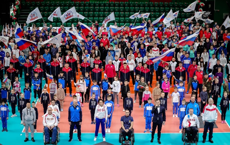 флешмоб в поддержу спортсменов в Новосибирске