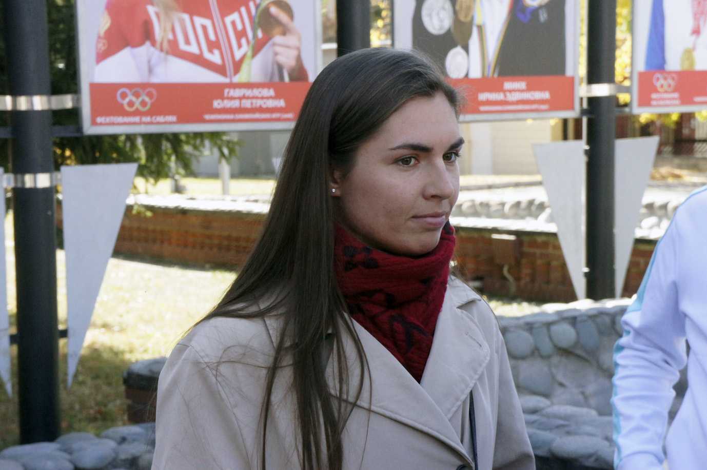 олимпийская чемпионка по фехтованию София Позднякова