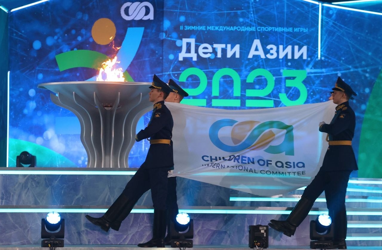 церемония закрытия международных игр «Дети Азии» в Кузбассе