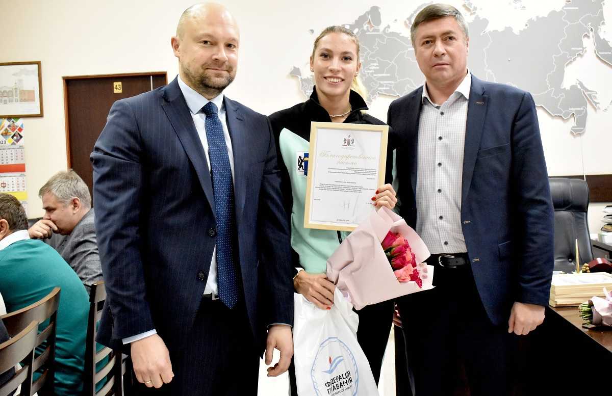 пловчиха Анита Грищенко, Сергей Герасимов и Сергей Ахапов