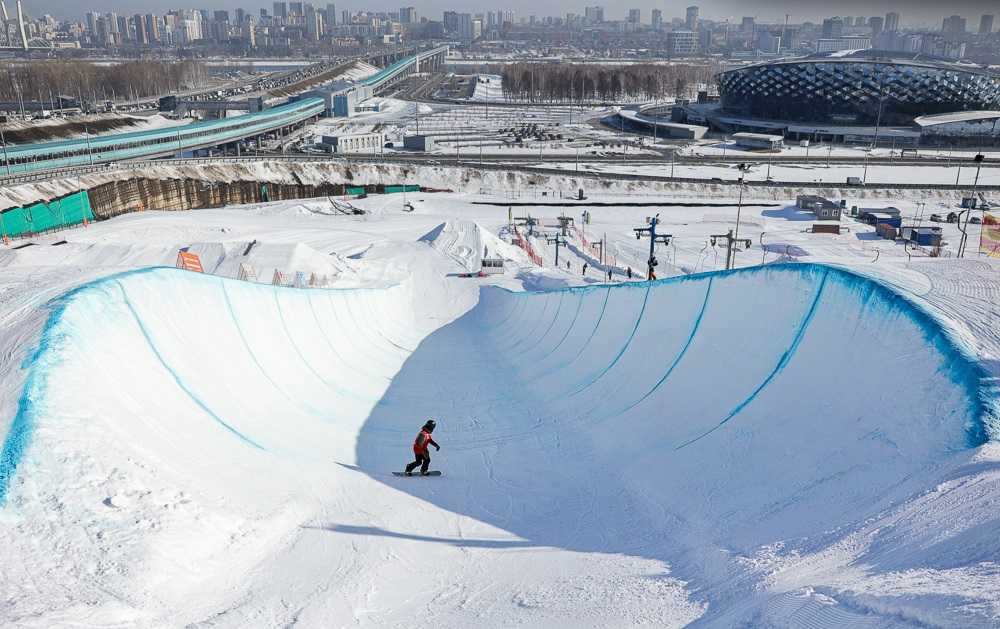 чемпионат России по сноуборду (хаф-пайп) в Новосибирске