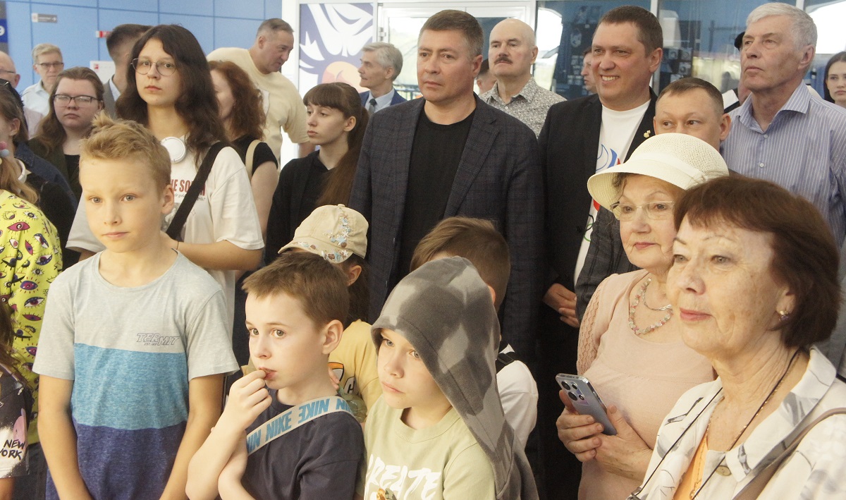 церемония открытия музея олимпийской славы на "Сибирь-Арене"