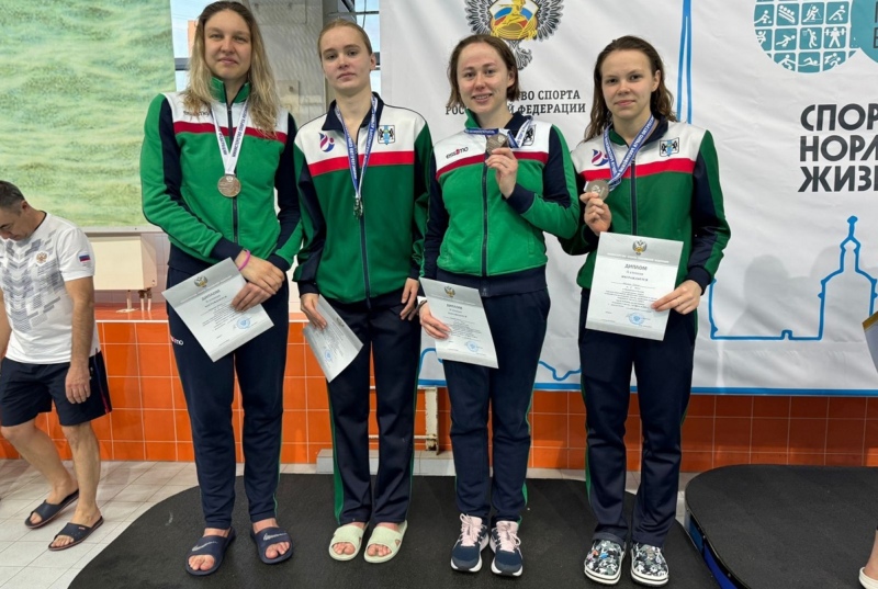чемпионки России по подводному плаванию