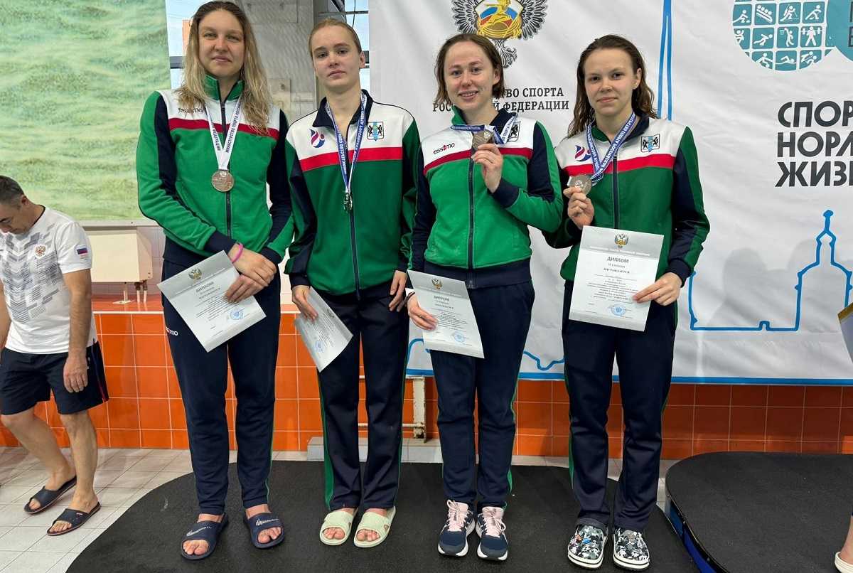 чемпионки России по подводному плаванию